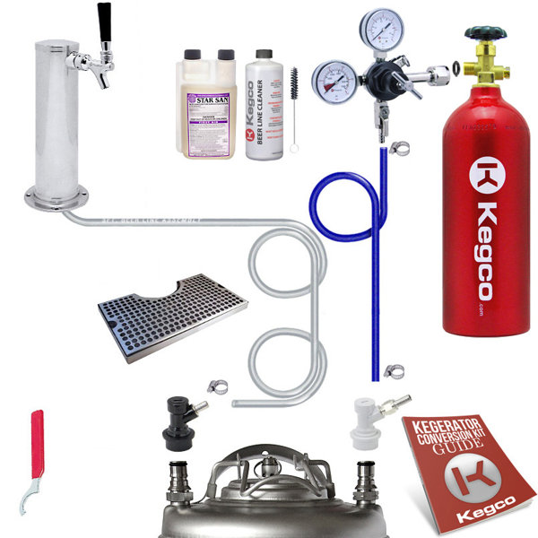Kegco Ultimate Tower Kegerator Conversion Kit with 5 lb. CO2 Tank